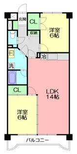 マンションビスタリカ【5階】の間取り
