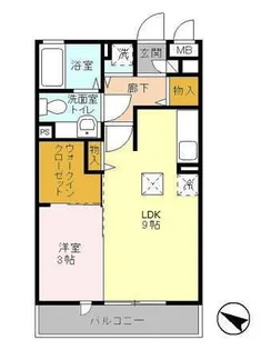 フローラ【103号室】の間取り