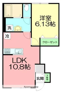 キングスビレッジ【1階】の間取り