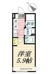 ウェリナ湘南【1階】の間取り