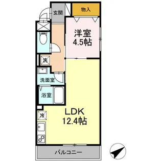 ラ・シャペルリー湘南平塚【2階】の間取り