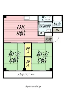 ベルウッド芳栄マンション【2階】の間取り