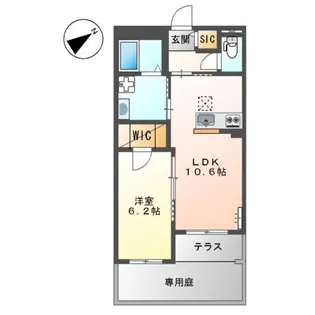 N’ S ARK(エヌズアーク)【1階】の間取り