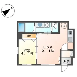 グレイスランドエム【1階】の間取り