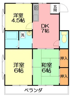 コーポシャルム【1階】の間取り