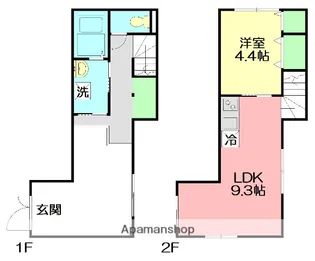 MELDIA茅ヶ崎【1階】の間取り