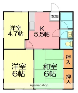 スターハイツNO.1【1階】の間取り