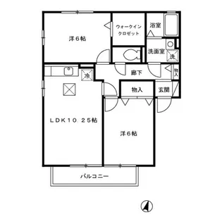 グリーンアヴェニュー H【1階】の間取り