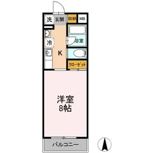 レガート湘南台【3階】の間取り