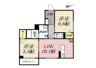レジデンシア湘南茅ヶ崎【1階】の間取り
