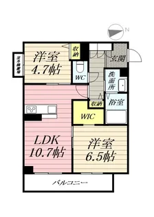 レジデンシア湘南茅ヶ崎【2階】の間取り