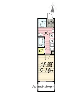 MERCER HILLS 伊勢原【1階】の間取り