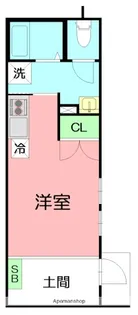 エルミタージュ東海大学【1階】の間取り