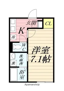 FORESIGHT INN南矢名【1階】の間取り