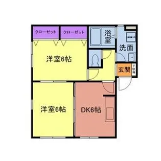 ポワール【2階】の間取り