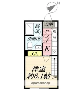 アザーレ ソラ東海大学前B【1階】の間取り