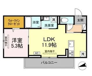 アンソレイユ宮ノ上【2階】の間取り
