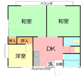 コーポ勇 B【2階】の間取り