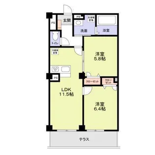 LAPIN湘南【1階】の間取り