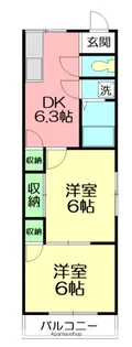 湘南ハイツK【1階】の間取り