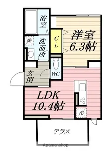 プランドールタナカ【1階】の間取り