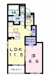 ファインブルク・K Ⅱ【1階】の間取り