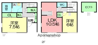 ラパンセレッソⅠ【1階】の間取り