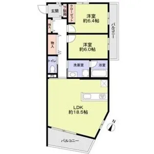 THE TAKASUNA KULTURCE【2階】の間取り