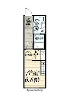 ハイロフト海老名【103号室】の間取り