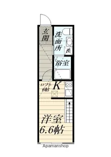ハイロフト海老名【204号室】の間取り