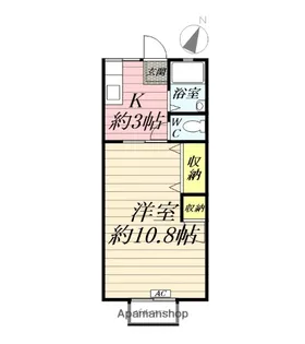 ハイツ八福【2階】の間取り