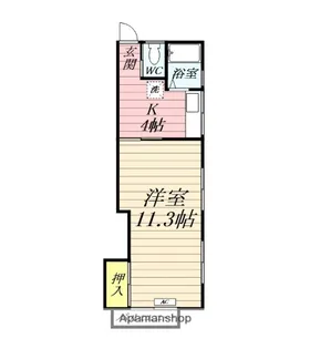エクセレント鴨宮【2階】の間取り