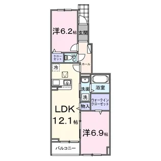 サンフィールド ガーデン【1階】の間取り