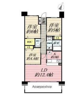 クリオかしわ台【6階】の間取り