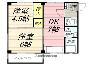 グランパス【2階】の間取り