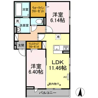 マーリエ II【2階】の間取り
