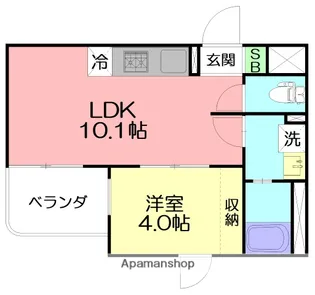 SETTE LUCE【1階】の間取り