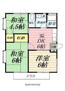コーポ相原【1階】の間取り