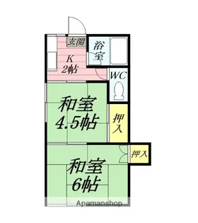 みどり荘【1階】の間取り