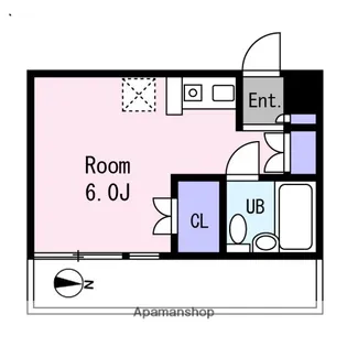 1Rの間取り画像