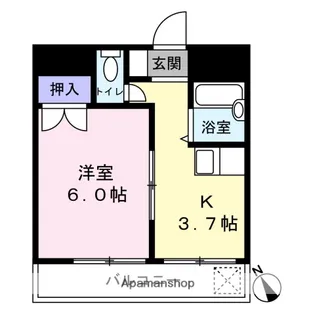 メゾン中山【302号室】の間取り