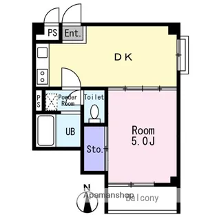 サニーコア横浜【207号室】の間取り