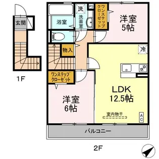 ペルーシェ A棟【202号室】の間取り