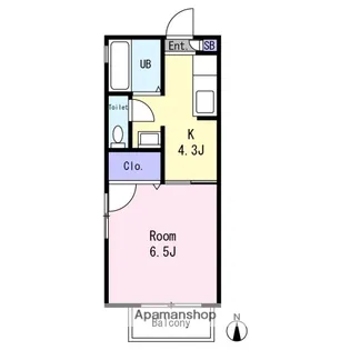 アプローズ【202号室】の間取り