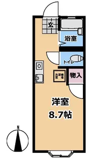 トレーシー中山【202号室】の間取り