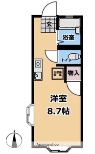 トレーシー中山【101号室】の間取り