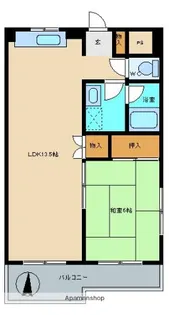 クリスタルアライ【201号室】の間取り