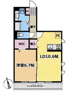 サニークレスト森の台【101号室】の間取り