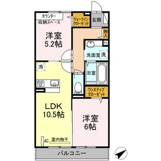 プラムスクエア【2階】の間取り