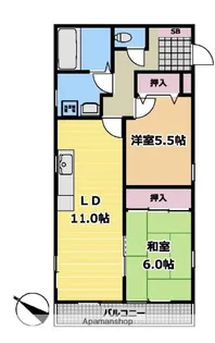 第六丸正ビル【101号室】の間取り